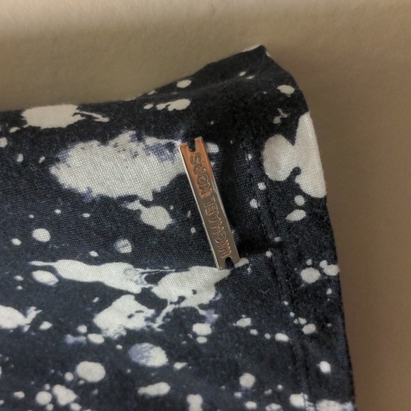 🍀 3/$9 Michael Kors Paint Splatter Cowl-Neck Blouse - Picture 7 of 7